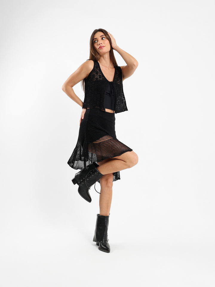 Tricot Mini Skirt