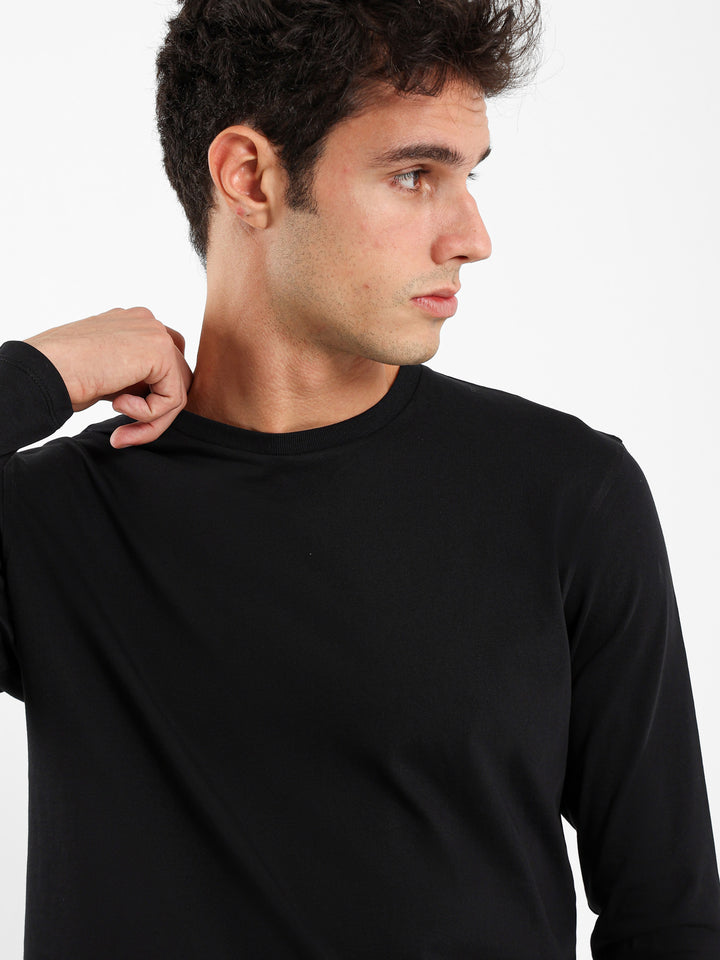 Basic Long Line Long Sleeve T-Shirt