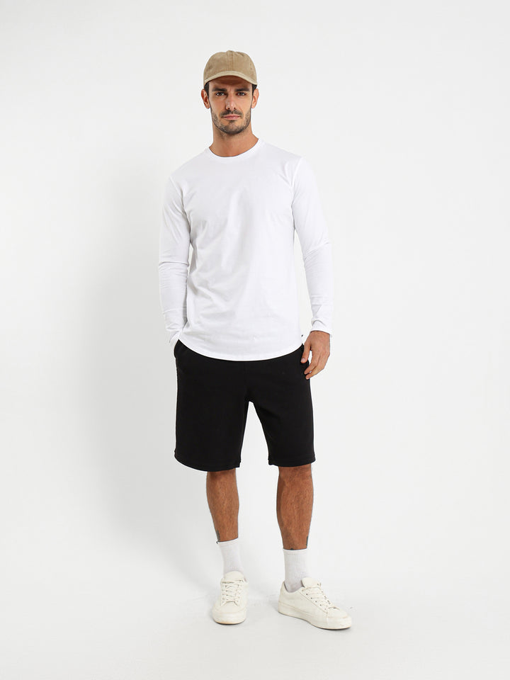 Basic Long Line Long Sleeve T-Shirt