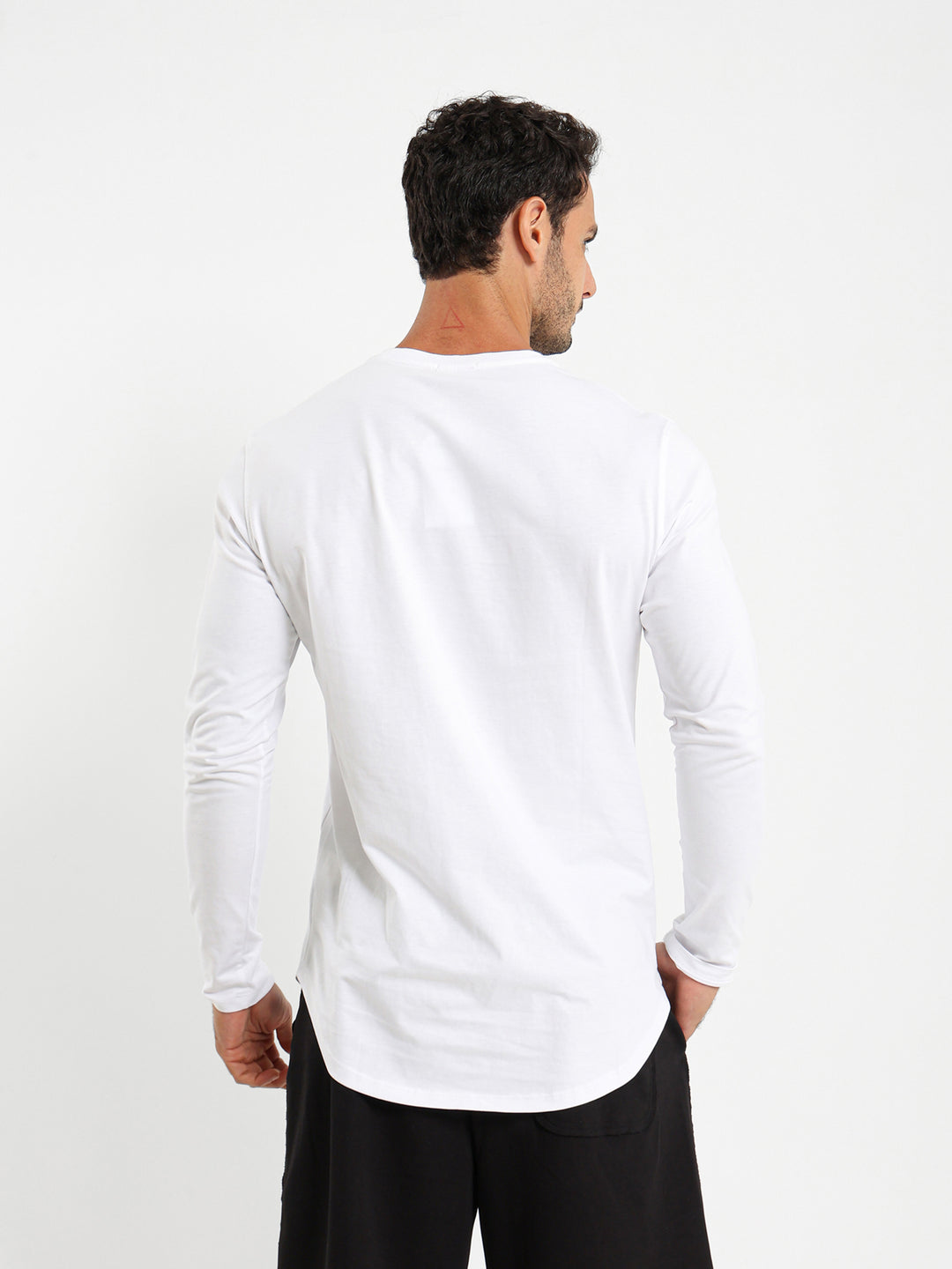 Basic Long Line Long Sleeve T-Shirt