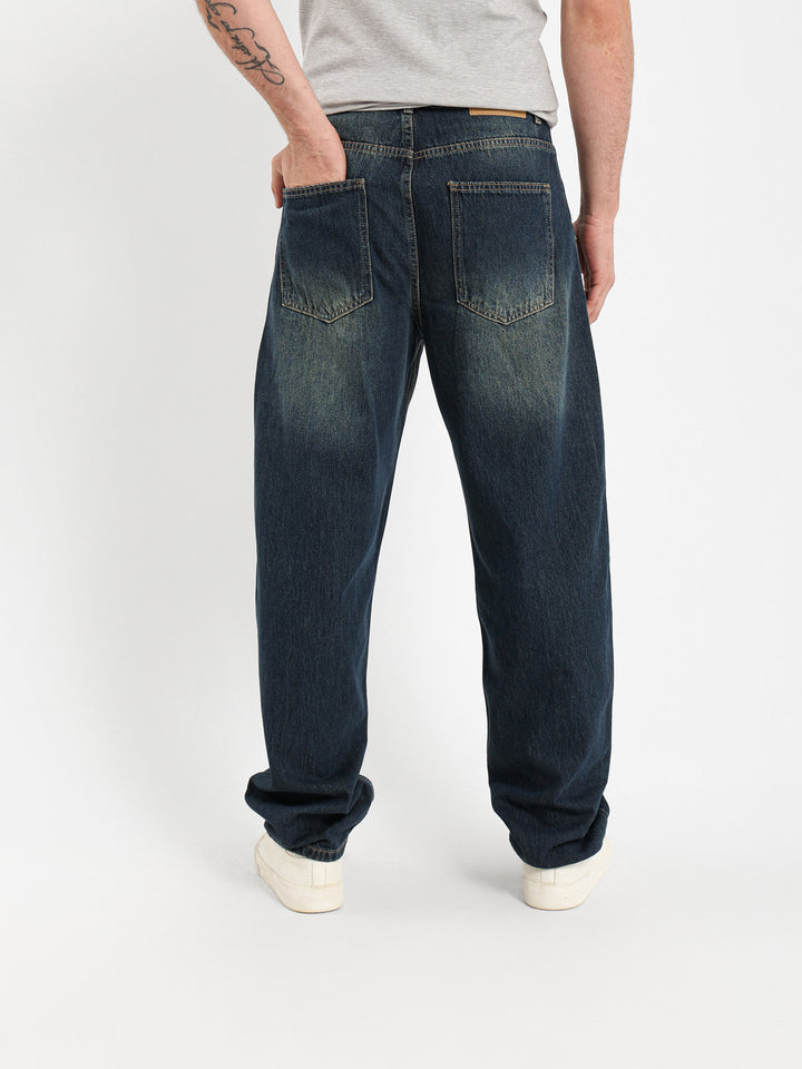 Baggy Solid Basic Jeans