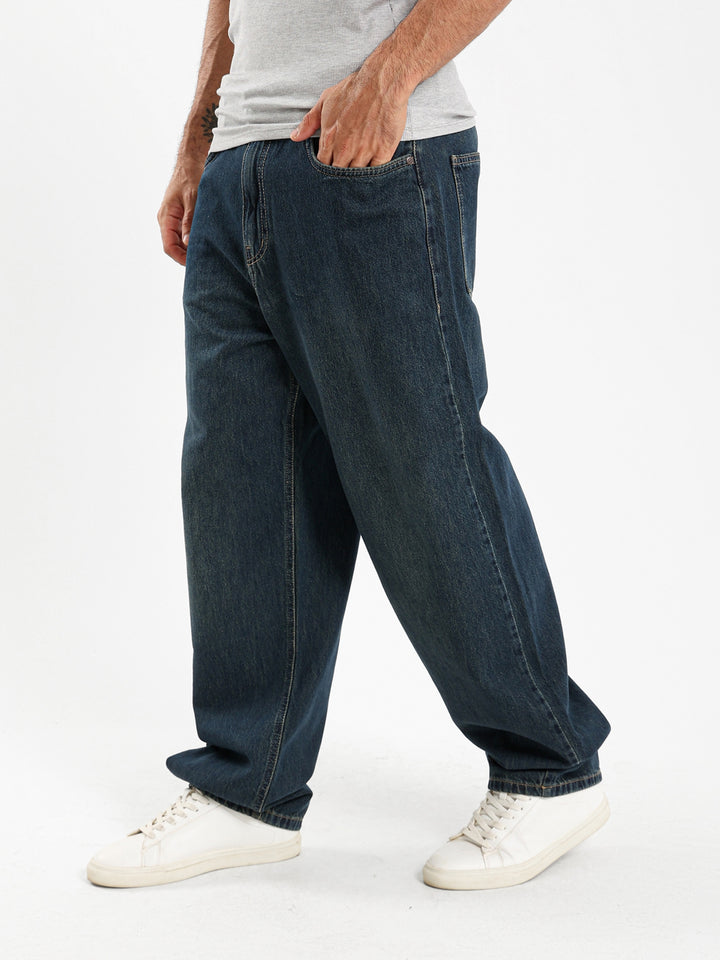 Baggy Solid Basic Jeans