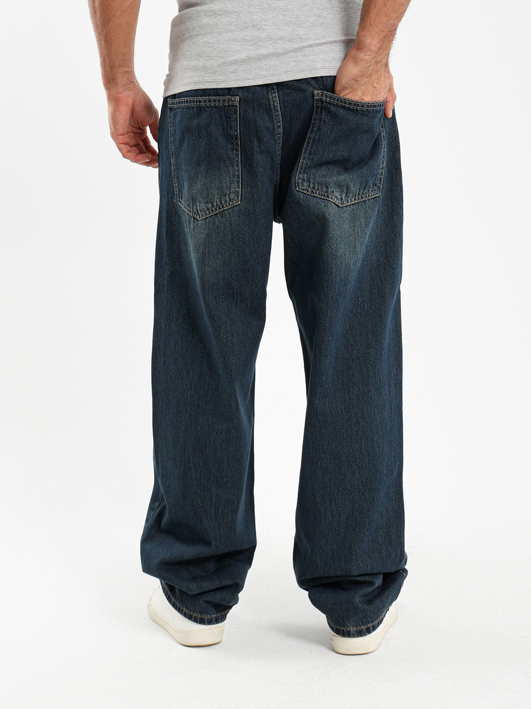 Baggy Solid Basic Jeans