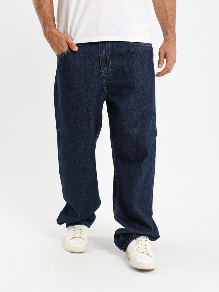 Baggy Solid Basic Jeans