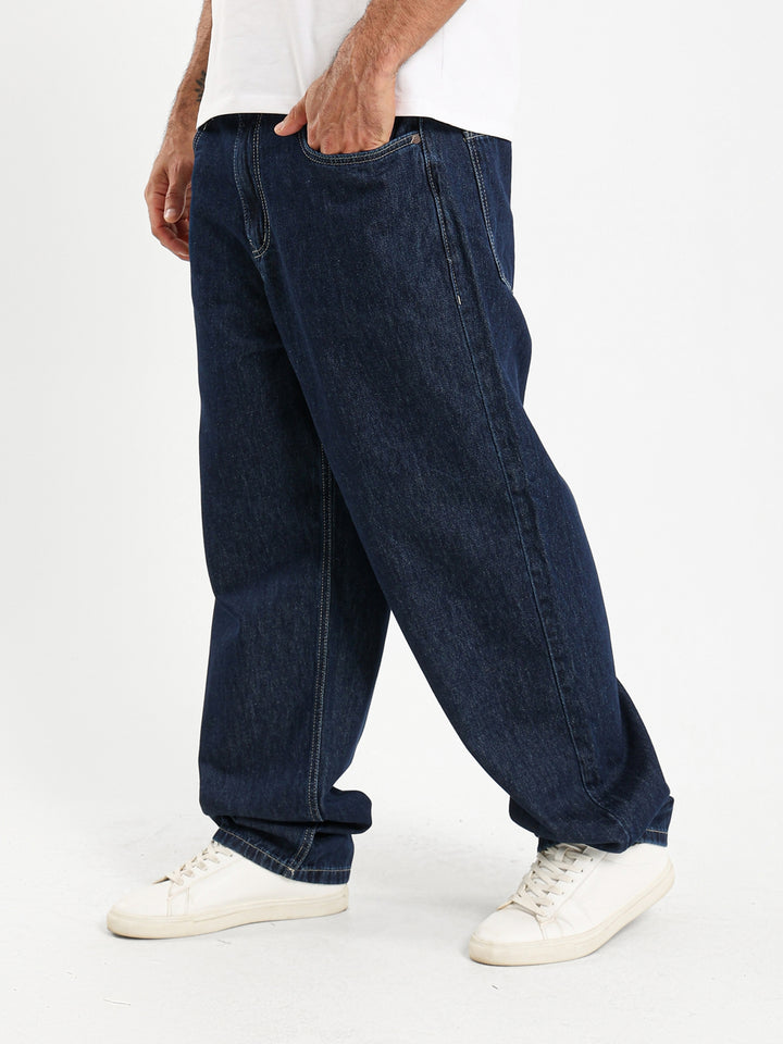 Baggy Solid Basic Jeans