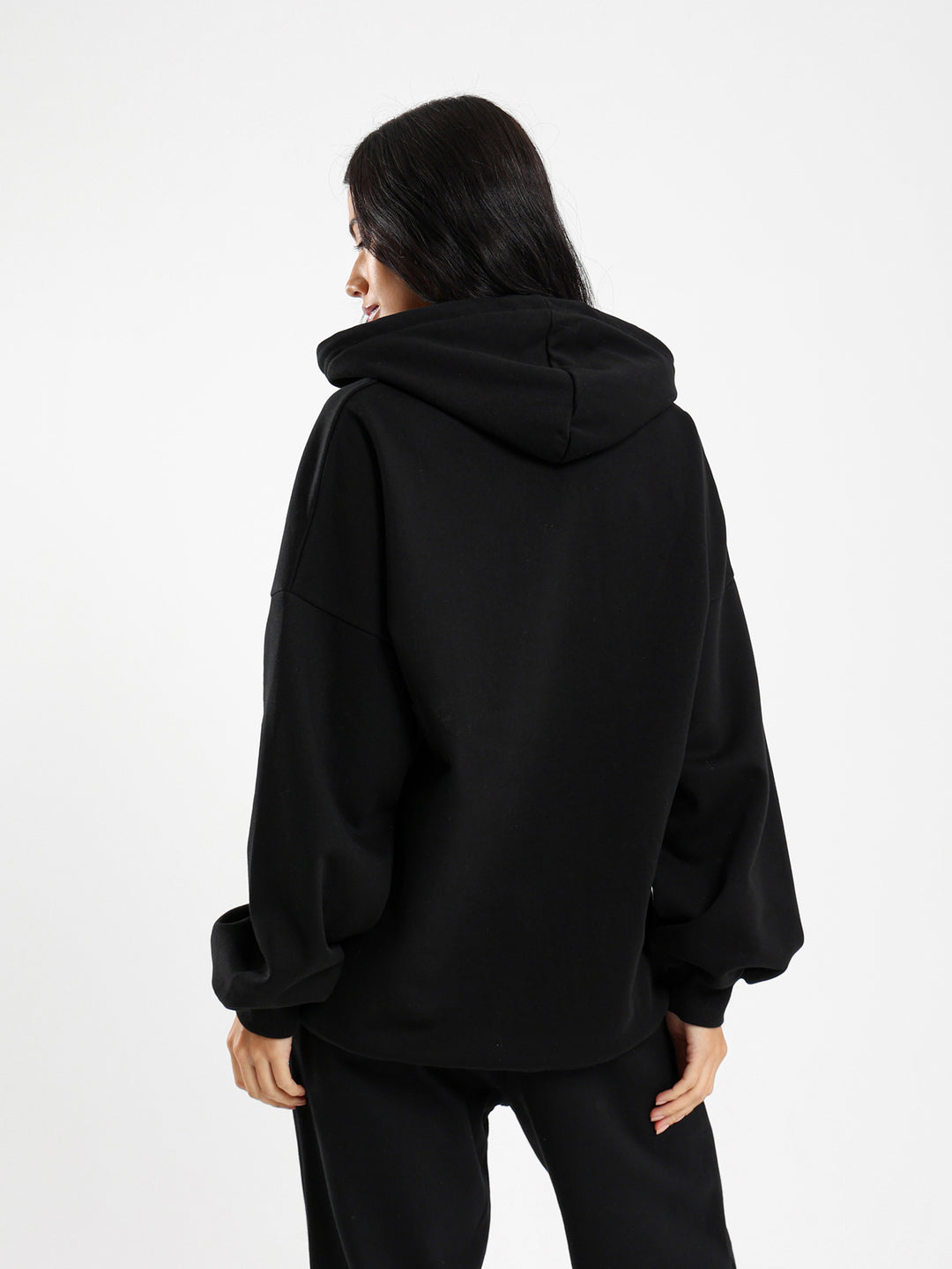 Oversized V Neck Hoodie