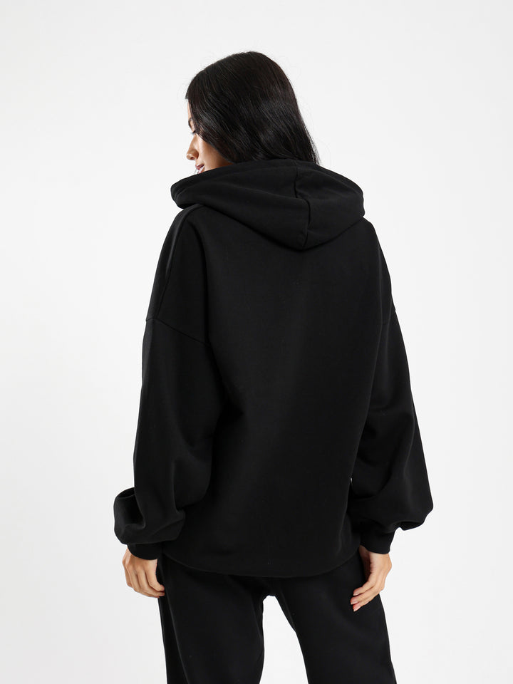 Oversized V Neck Hoodie