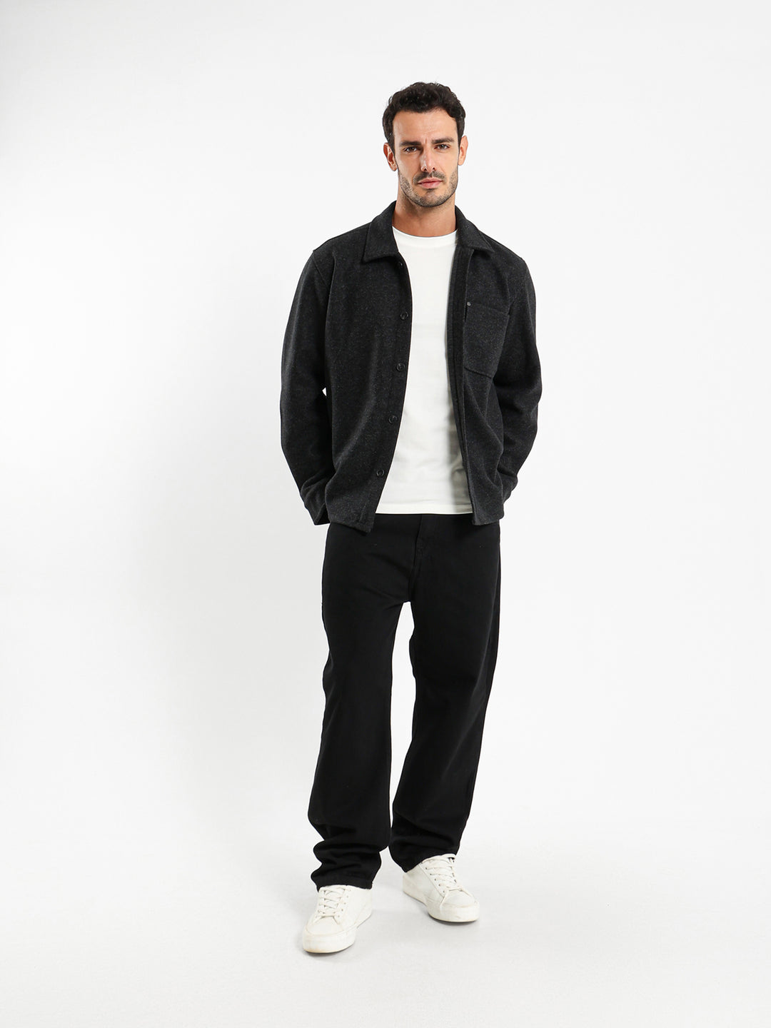 Basic Lycra Long Sleeve Muscle Fit T-Shirt