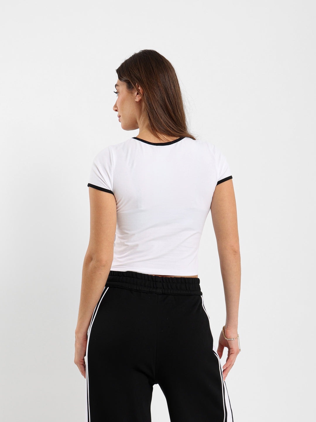 Fitted Pool Balls Print Top With Contrast Insert