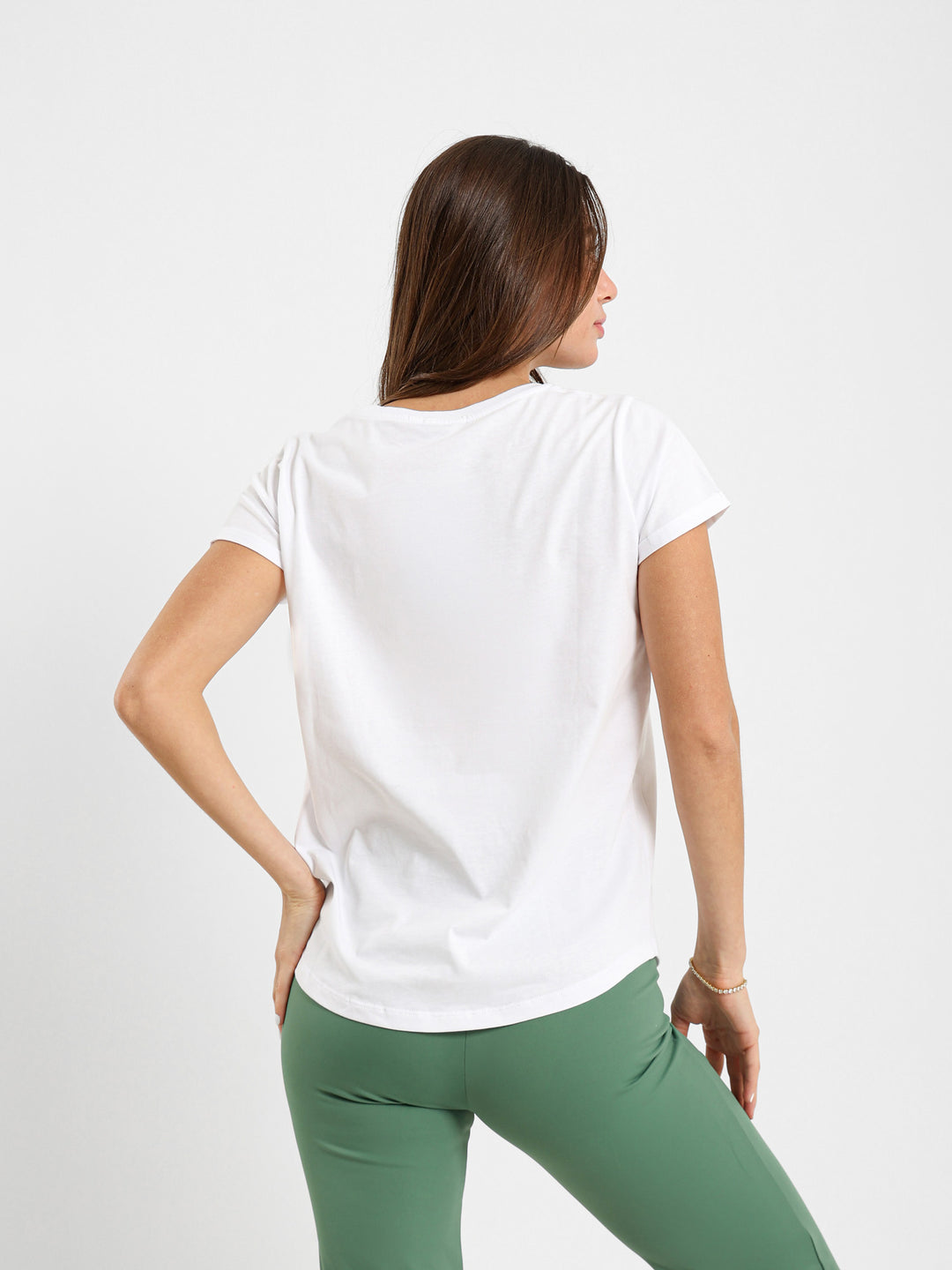 Lily Flower Print T-Shirt
