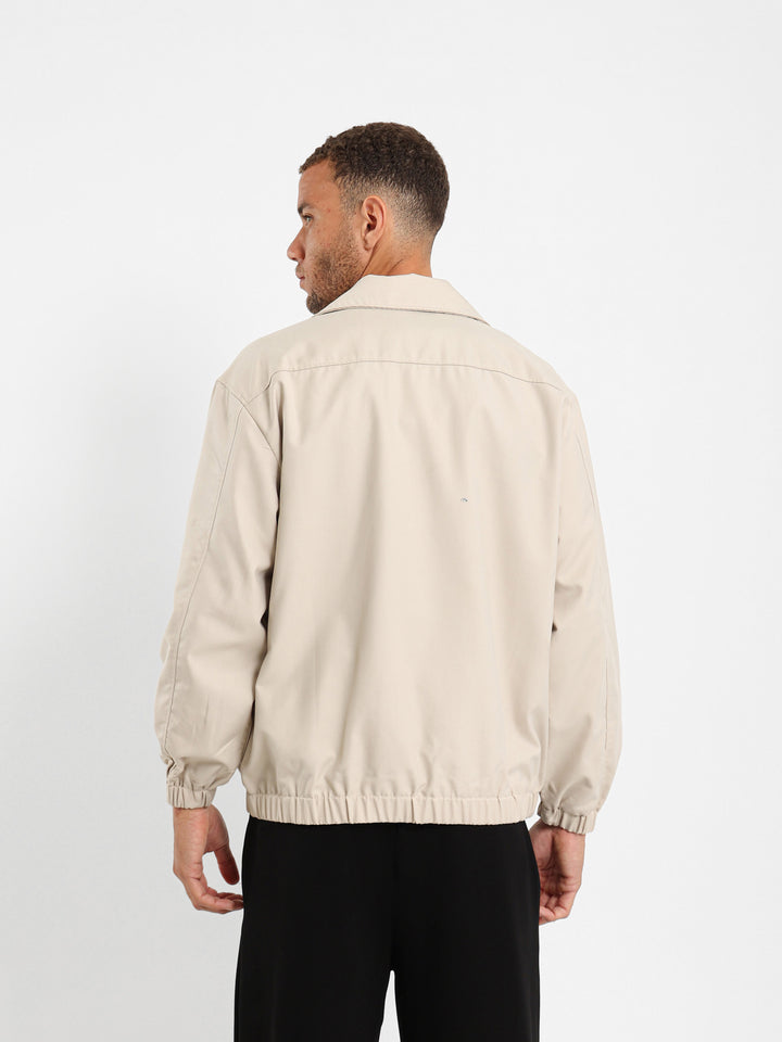 Relaxed Overshirt With Elastic Waist