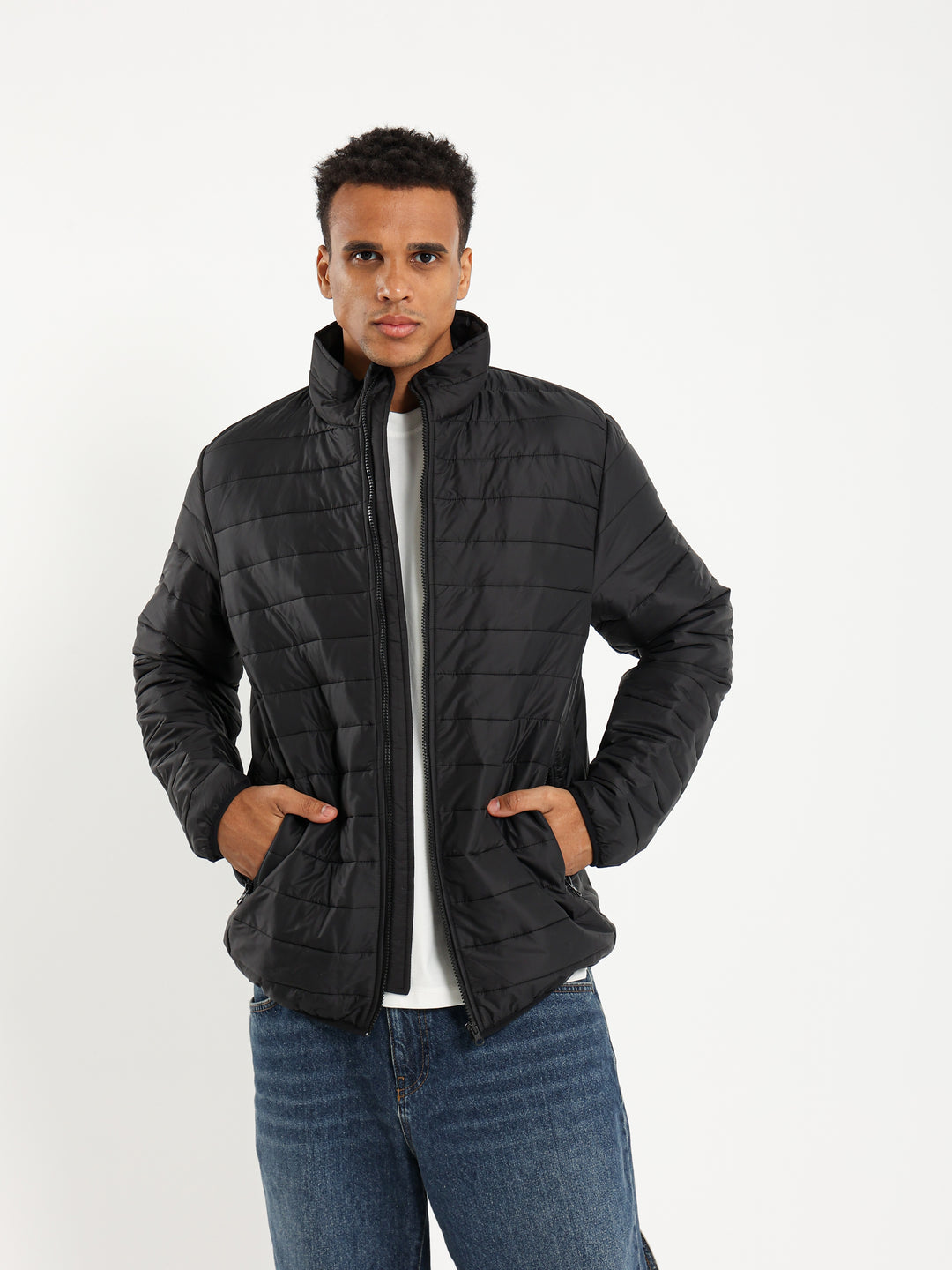 Stand-Up Collar Puffer Jacket