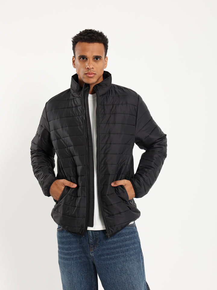 Stand-Up Collar Puffer Jacket