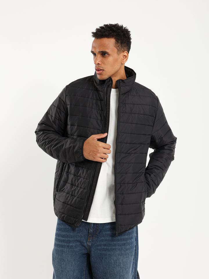 Stand-Up Collar Puffer Jacket