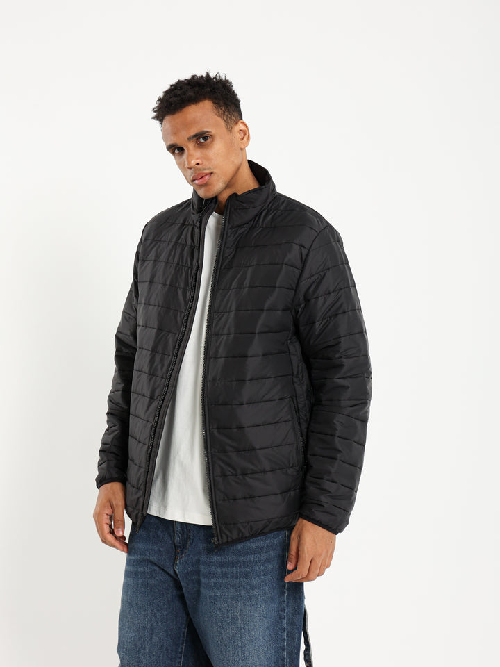 Stand-Up Collar Puffer Jacket