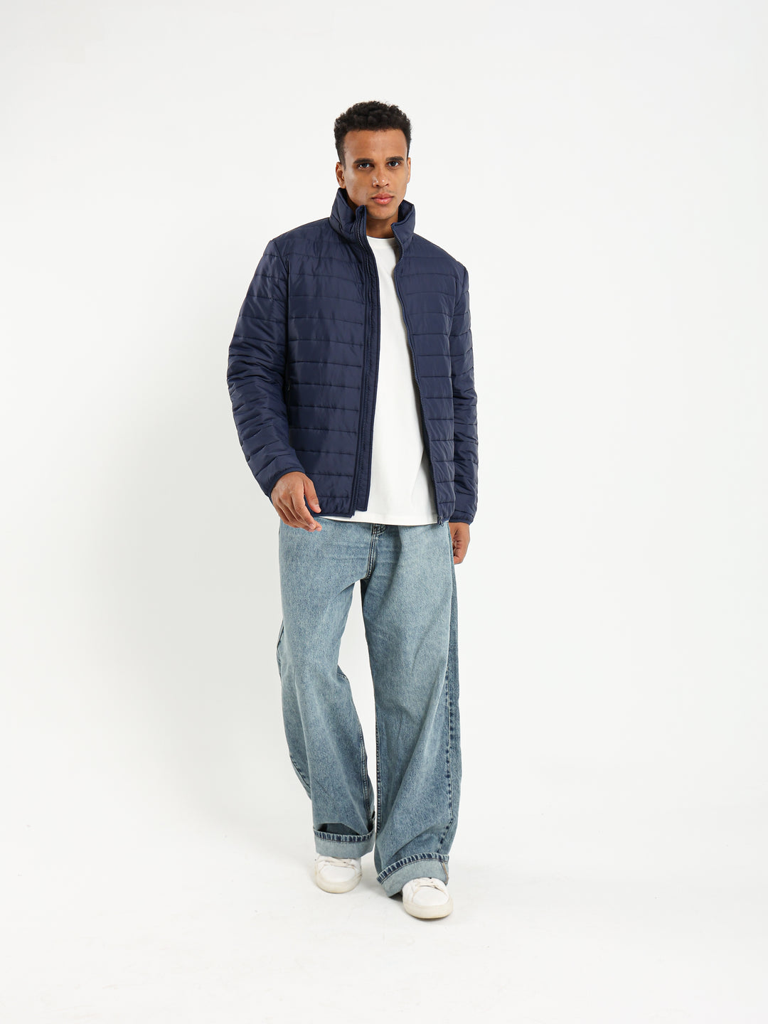 Stand-Up Collar Puffer Jacket