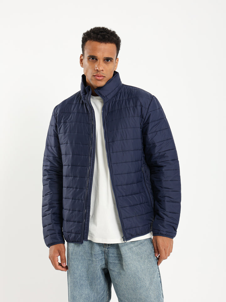 Stand-Up Collar Puffer Jacket