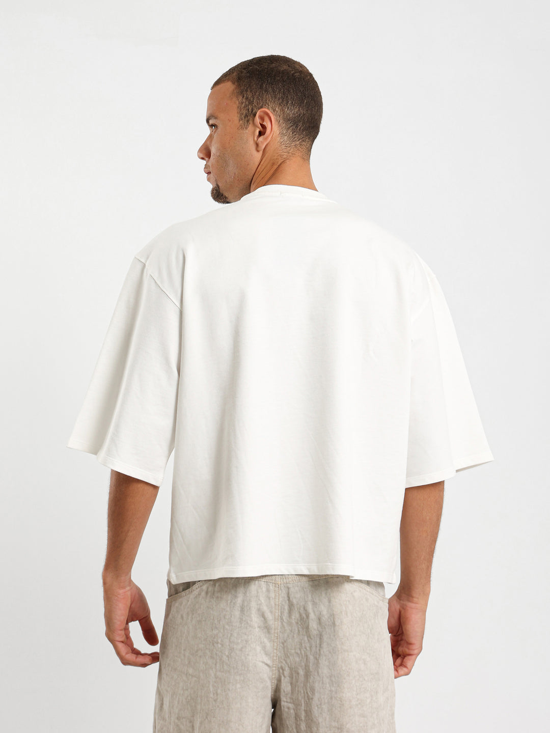 Relaxed Shoulder Embroidered T-Shirt