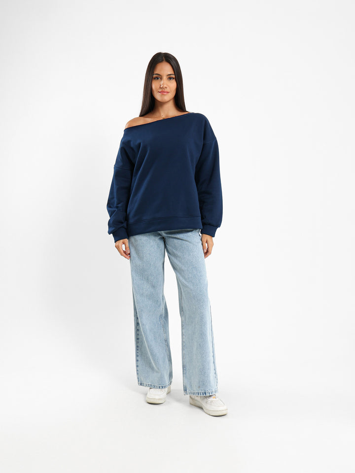 Loose Off Shoulder Sweatshirt