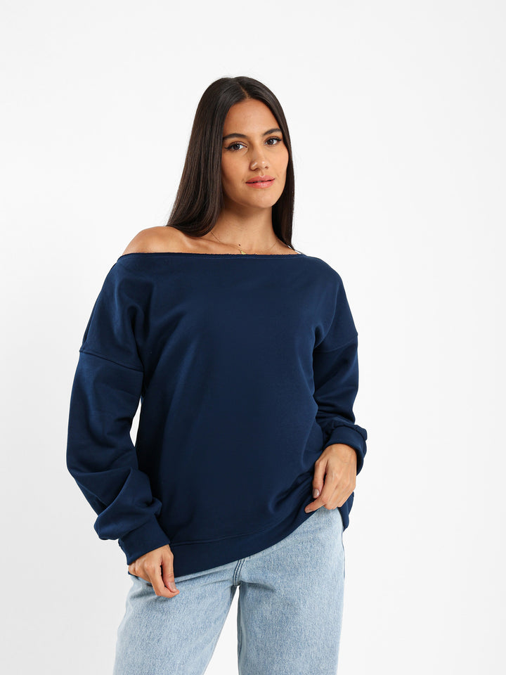 Loose Off Shoulder Sweatshirt