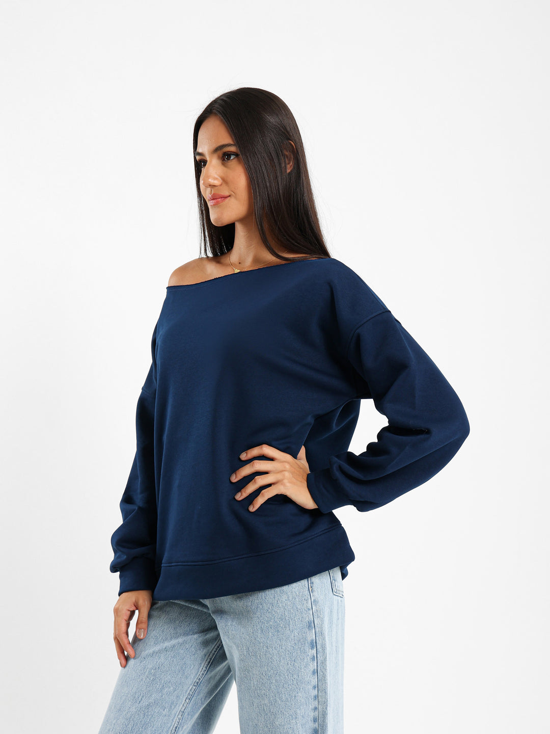 Loose Off Shoulder Sweatshirt