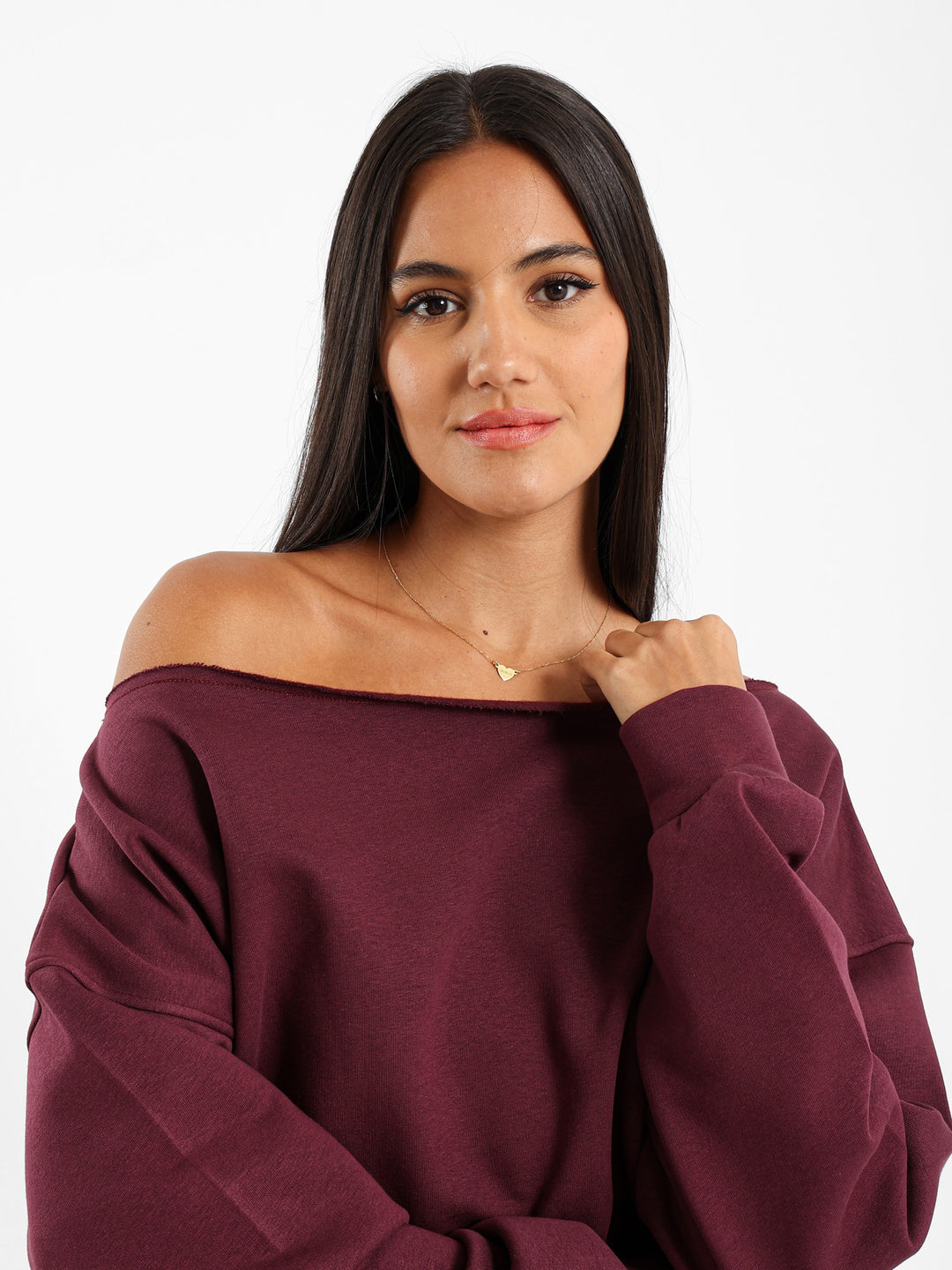 Loose Off Shoulder Sweatshirt