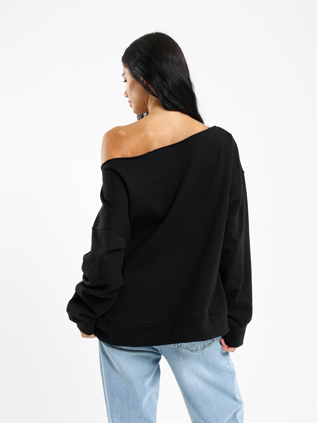 Loose Off Shoulder Sweatshirt