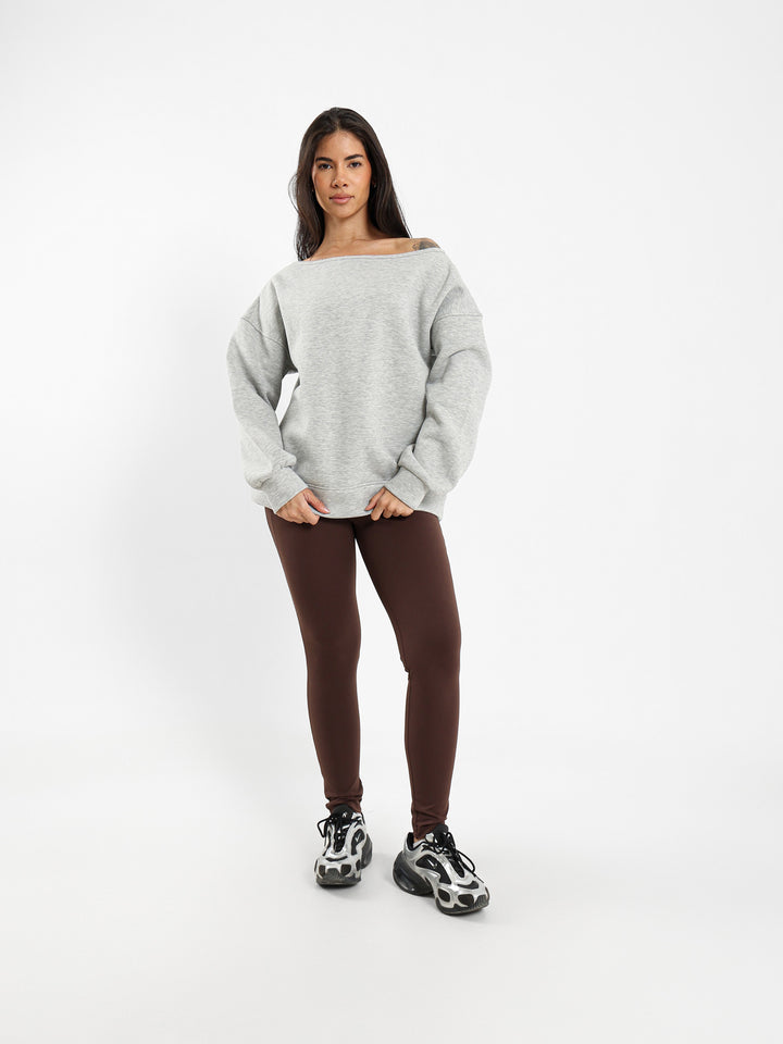 Loose Off Shoulder Sweatshirt