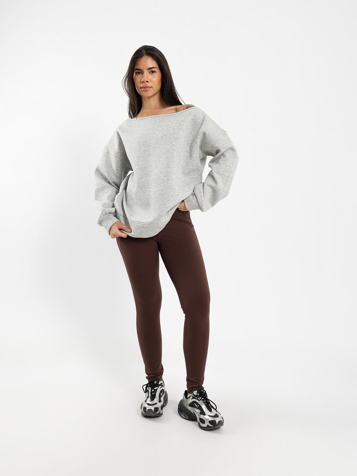Loose Off Shoulder Sweatshirt