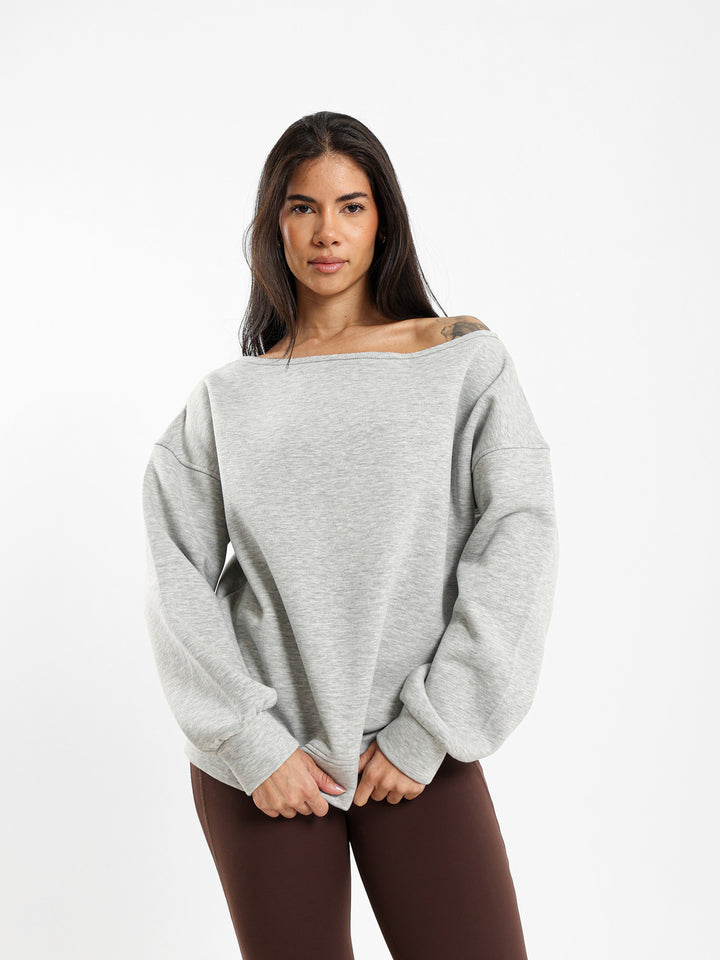 Loose Off Shoulder Sweatshirt