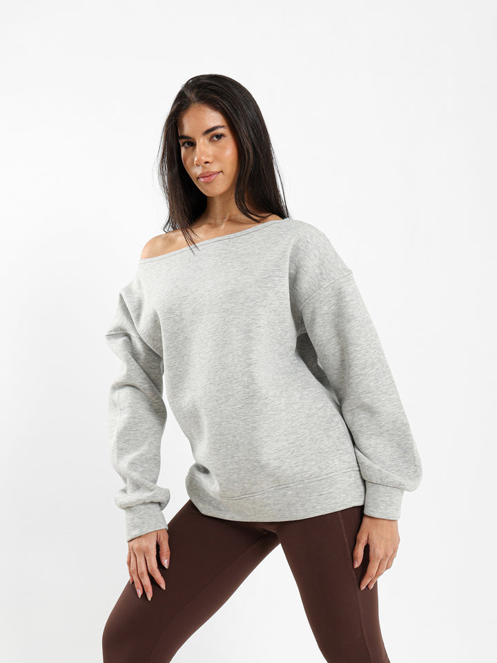 Loose Off Shoulder Sweatshirt