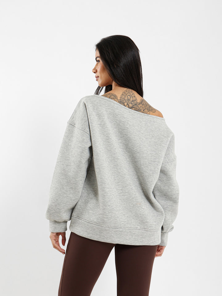 Loose Off Shoulder Sweatshirt