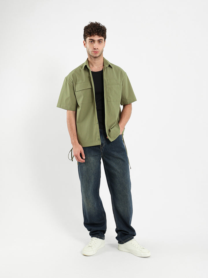 Oversized Shirt With Two Pockets
