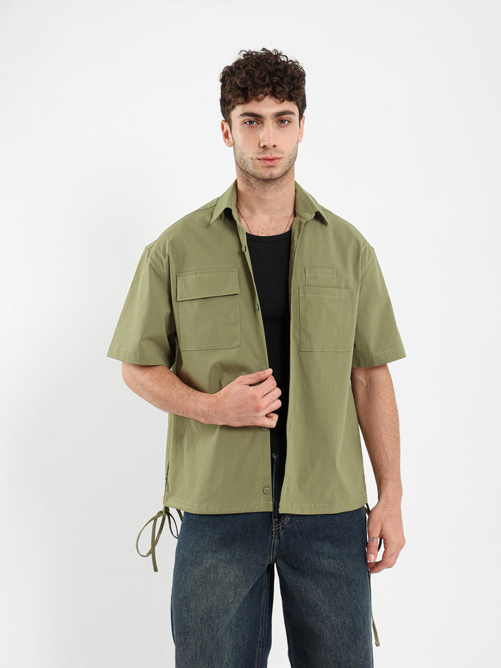 Oversized Shirt With Two Pockets