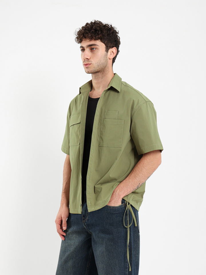 Oversized Shirt With Two Pockets