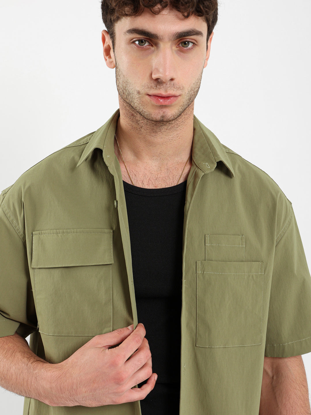 Oversized Shirt With Two Pockets