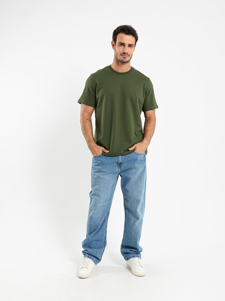 Relaxed Fit Round Neck T-Shirt