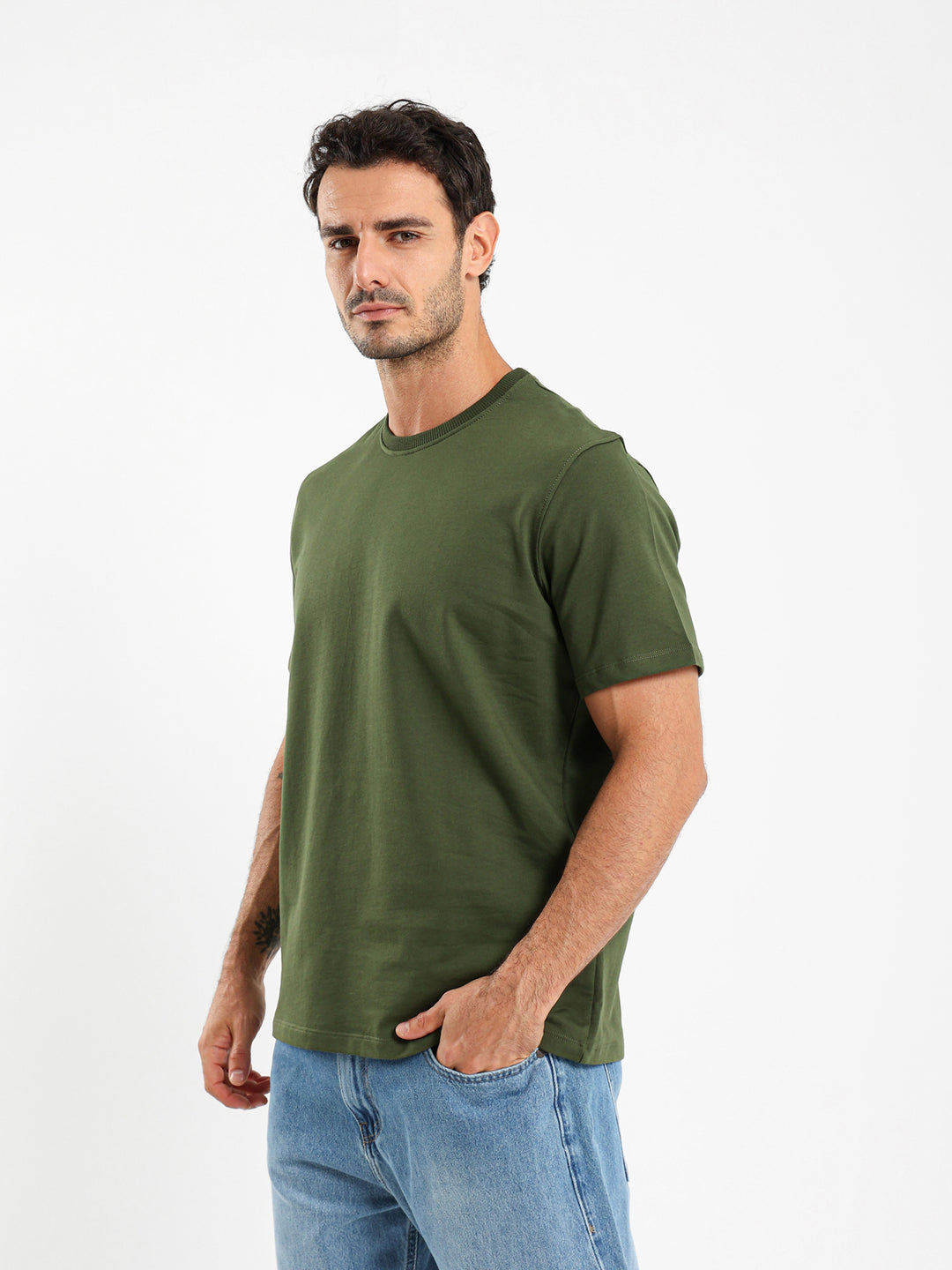 Relaxed Fit Round Neck T-Shirt