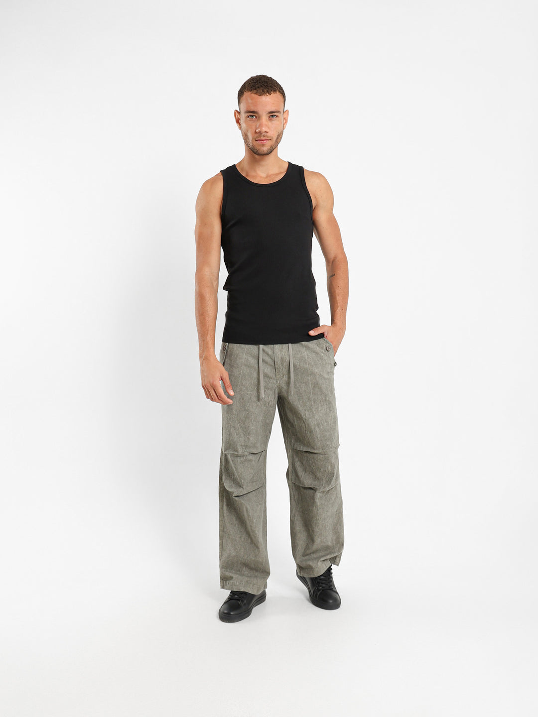 Washed Cargo Pants