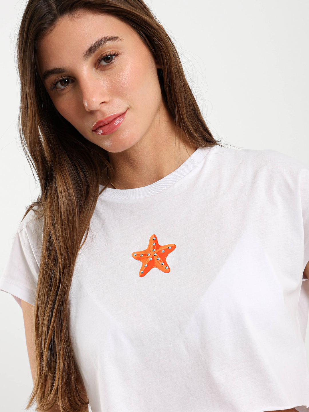 Starfish Cropped T-Shirt