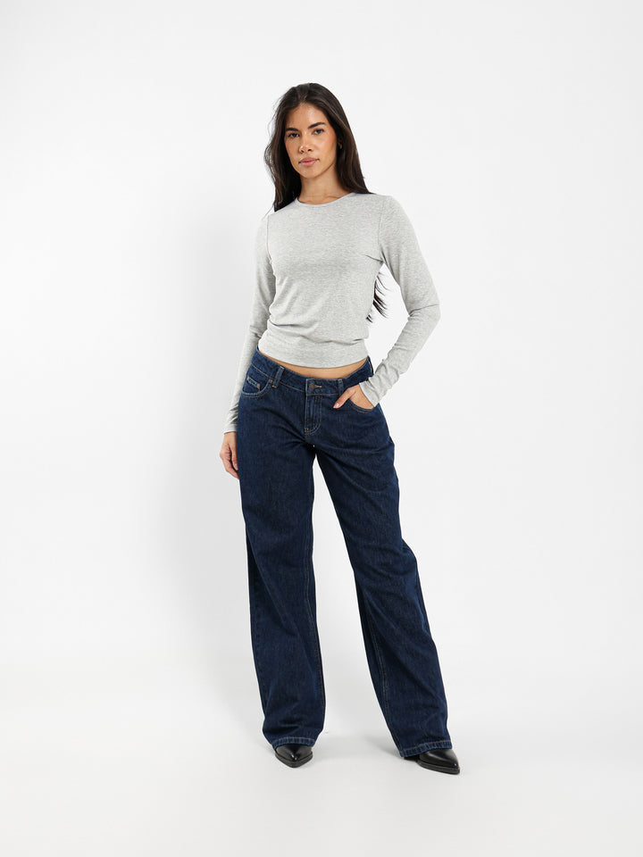 Low Waist Straight Leg Jeans