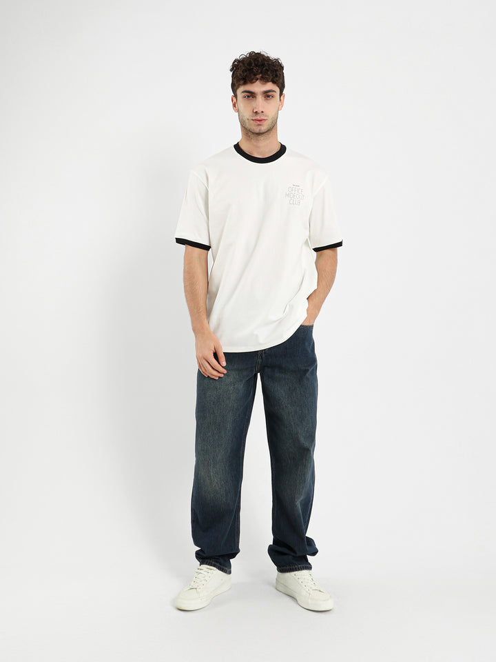 Office Hide Out Club Print T-Shirt