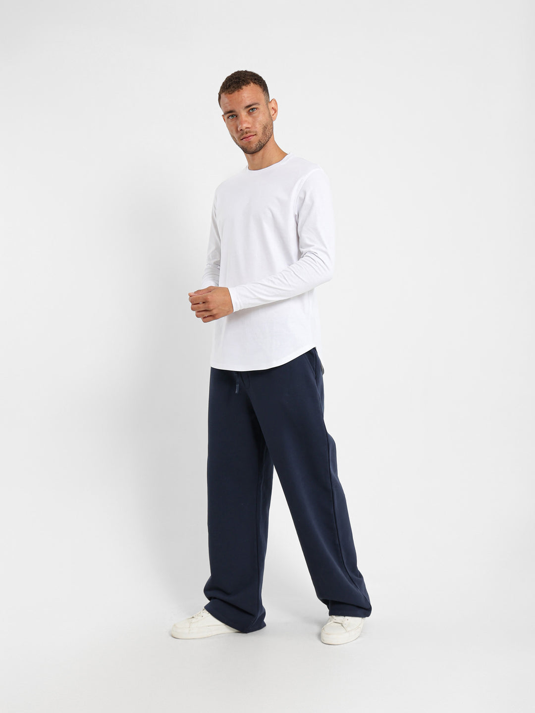 Basic Long Line Long Sleeve T-Shirt