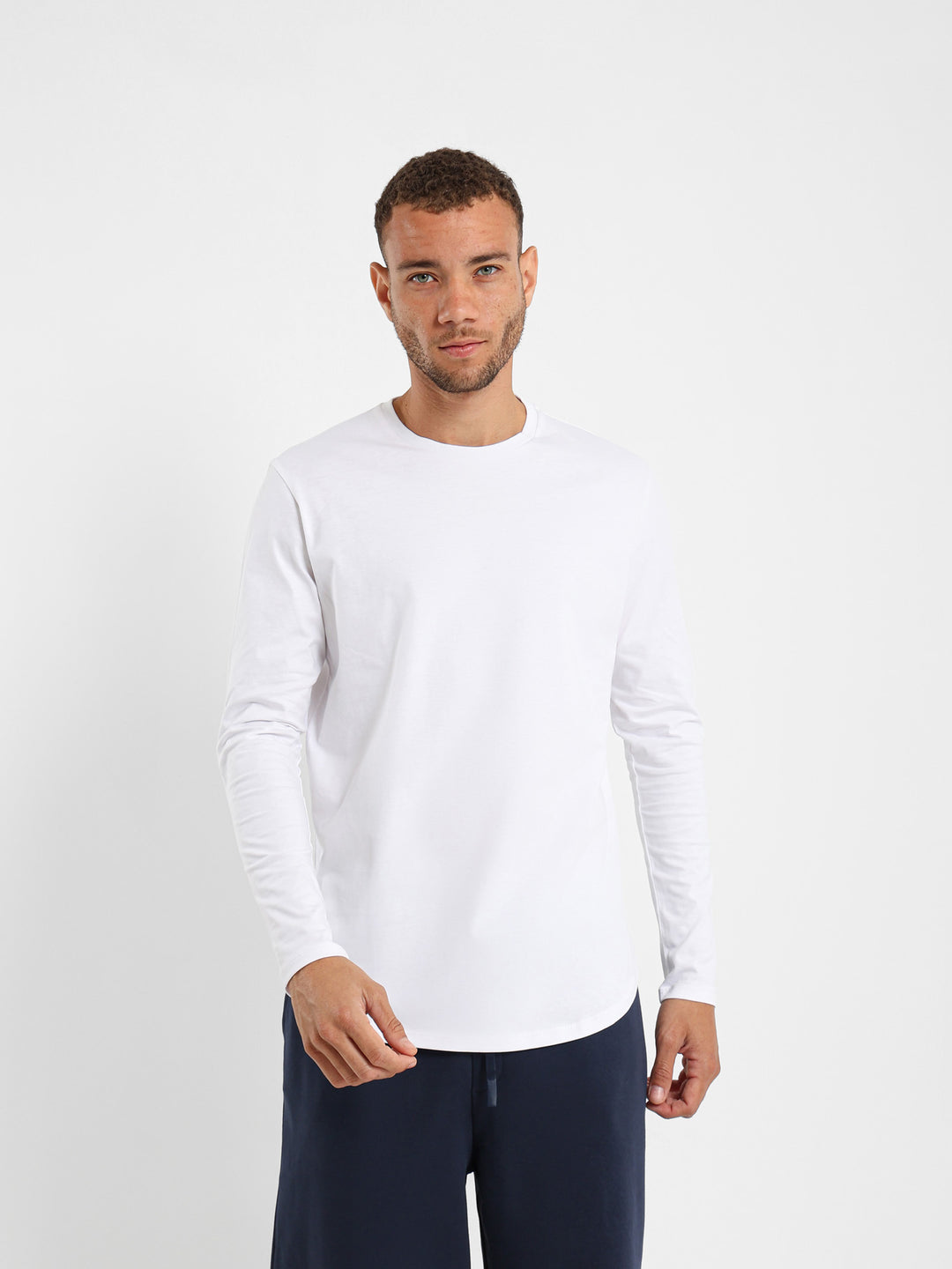 Basic Long Line Long Sleeve T-Shirt