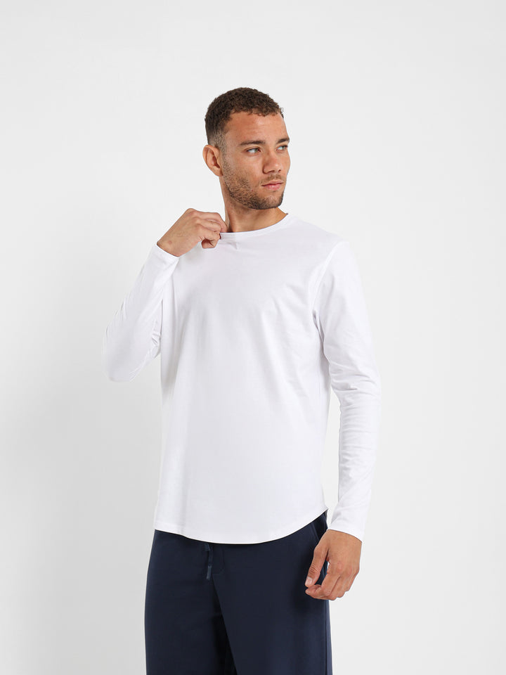 Basic Long Line Long Sleeve T-Shirt