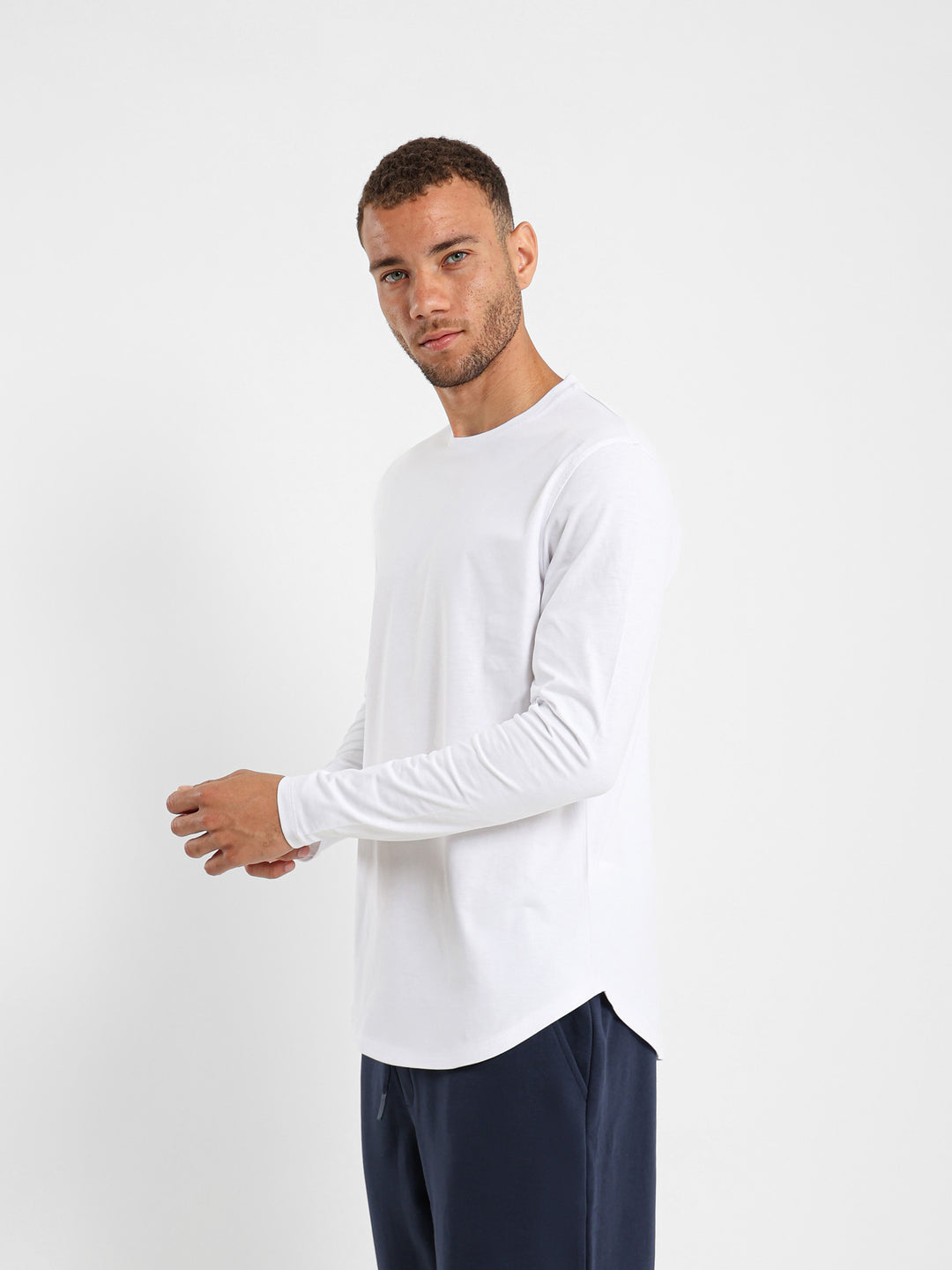 Basic Long Line Long Sleeve T-Shirt