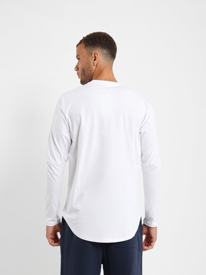 Basic Long Line Long Sleeve T-Shirt