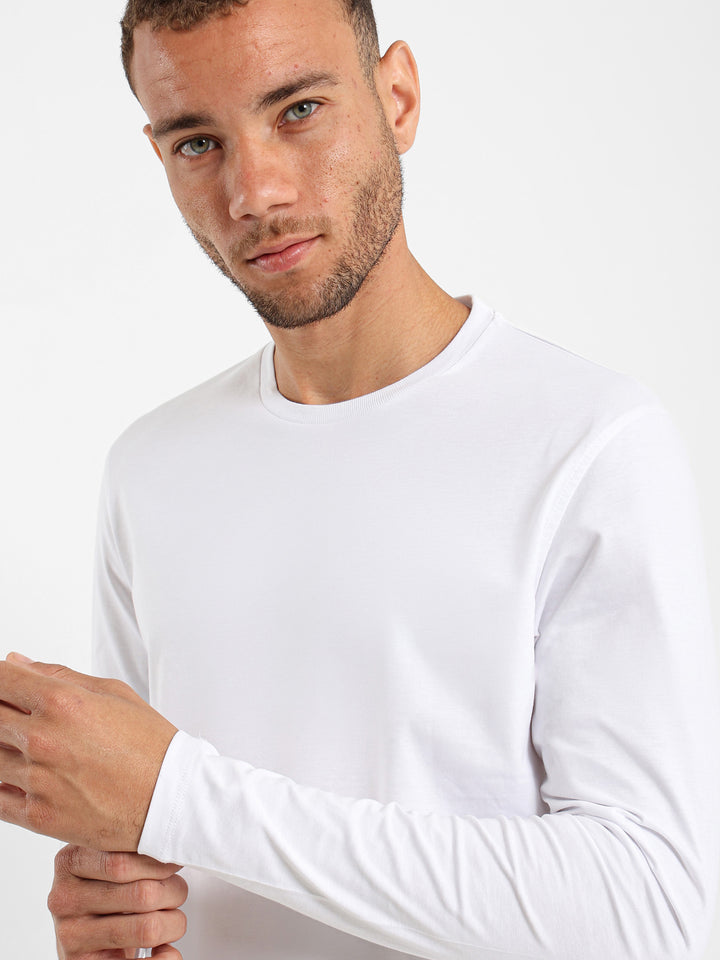 Basic Long Line Long Sleeve T-Shirt