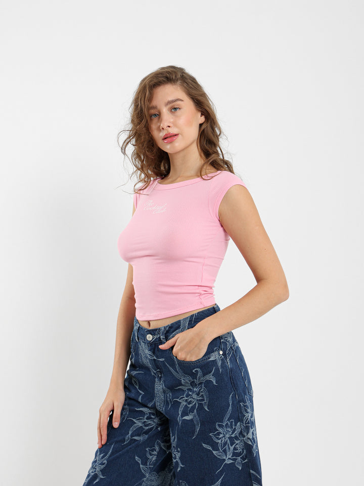 The Cocktail Club Print Boatneck Tee