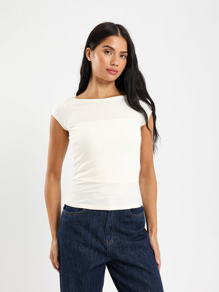 Fitted Square Neck Top